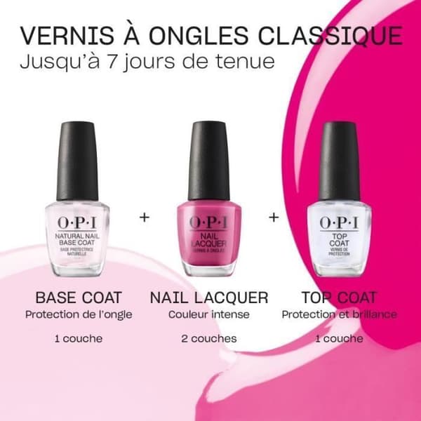 Nagellack - OPI - Nail Lacquer Bubble Bath - Beige - håller upp till 7 dagar - 15ml