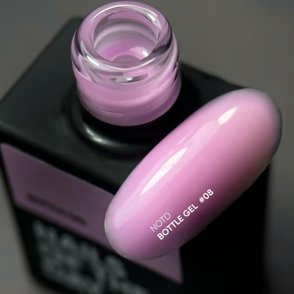 NAILSOFTHEDAY Bottle gel 08 - cool pink gel til styrkelse og reparation, 10 ml