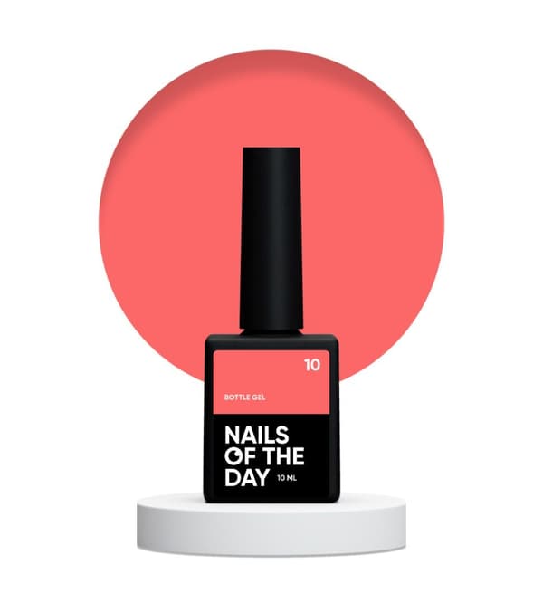 NAILSOFTHEDAY Pullogeeli 10 - punainen vahvistava ja korjaava geeli, 10 ml