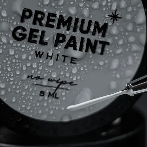 NAILSOFTHEDAY Premium gelmaling Hvid no wipe - maling uden klæbrig lag, 5 ml