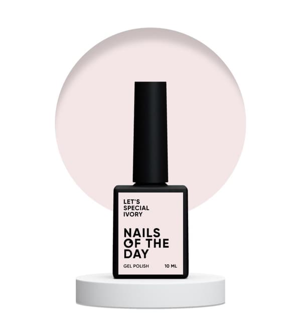 NAILSOFTHEDAY Let's special Ivory - hybridlack, 10 ml