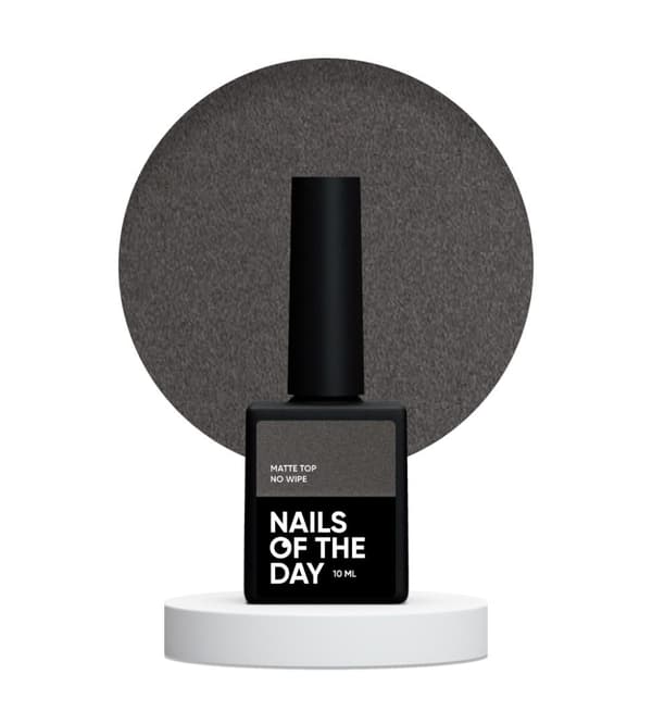NAILSOFTHEDAY Mat top uden aftørring - mat top uden klæbrig lag og med UV-filter, 10 ml