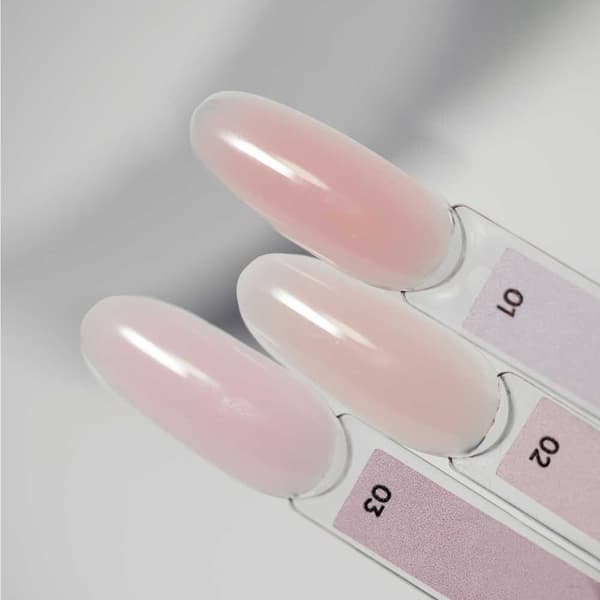 NAILSOFTHEDAY Polygel nude 01 - beige-vaaleanpunainen akryyligeeli, 30 g