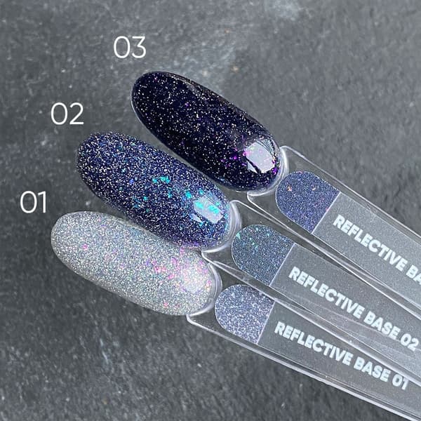 NAILSOFTHENIGHT Reflekterende base 02 - hybrid base med ""flash"" effekt, 10 ml
