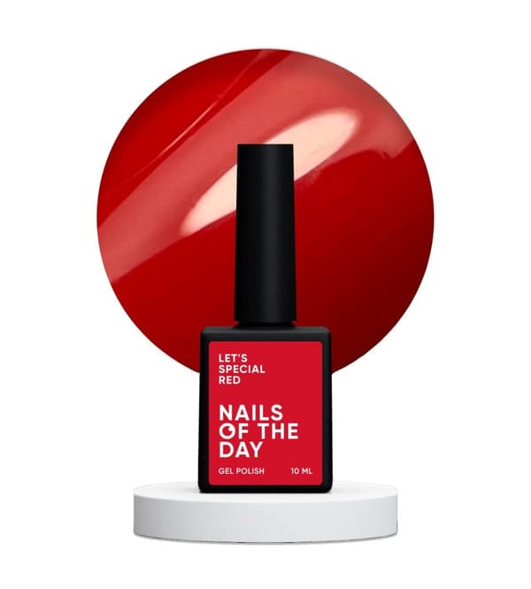 NAILSOFTHEDAY Let's special Red - hybrid lak, 10 ml