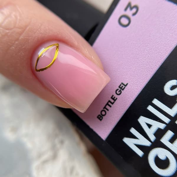 NAILSOFTHEDAY Bottle gel 03 - rosa gel för förstärkning och reparation, 30 ml