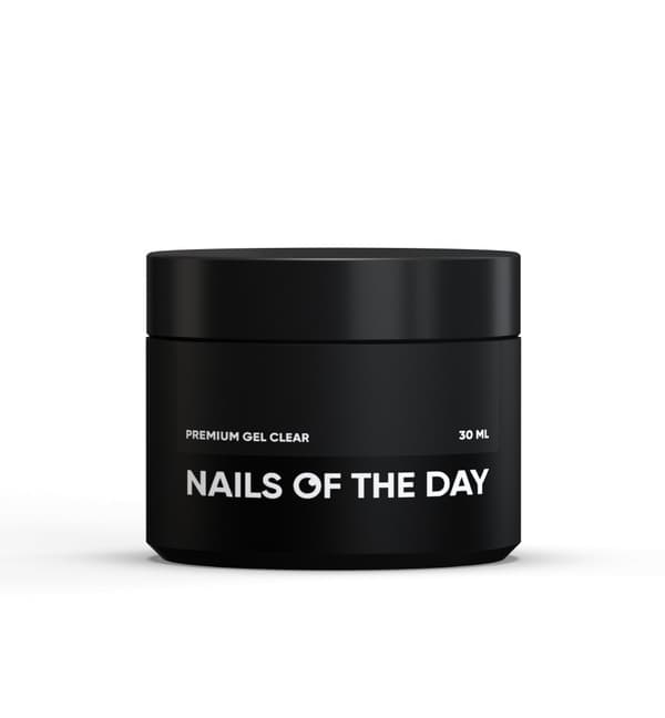 NAILSOFTHEDAY Premium geeli kirkas - läpinäkyvä rakennegeeli, 30 ml