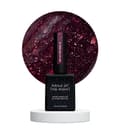 Miniatyrbild 1 av 4: NAILSOFTHENIGHT Reflekterande bas 12 - hybridbas med ""flash""-effekt med vinröda flingor, 10 ml