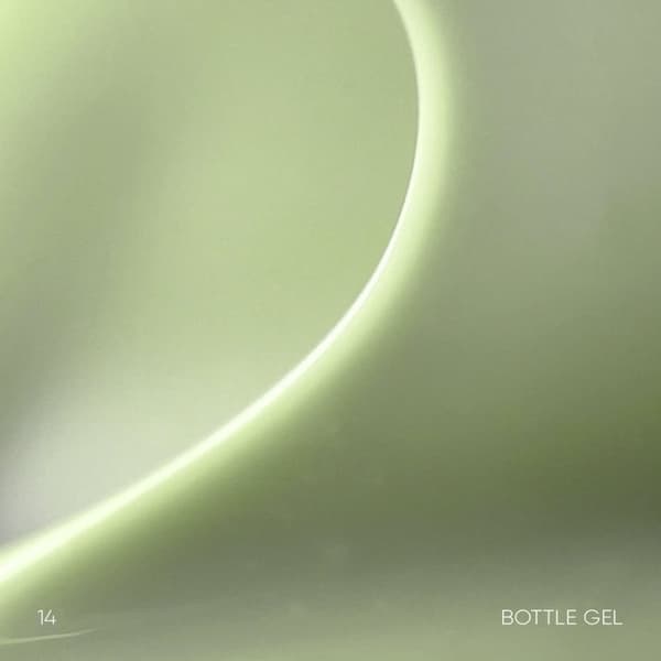 NAILSOFTHEDAY Bottle gel 14 - täckande grön gel för förstärkning och reparation, 10 ml