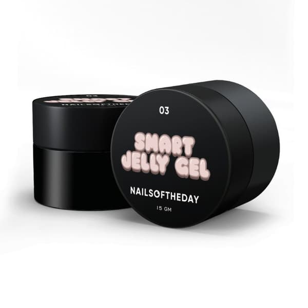 NAILSOFTHEDAY Smart Jelly gel 03 - fersken-beige byggegel-gelé, 15 g
