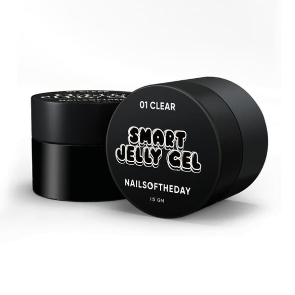 NAILSOFTHEDAY Smart Jelly gel 01 - gennemsigtig byggegelé, 15 g
