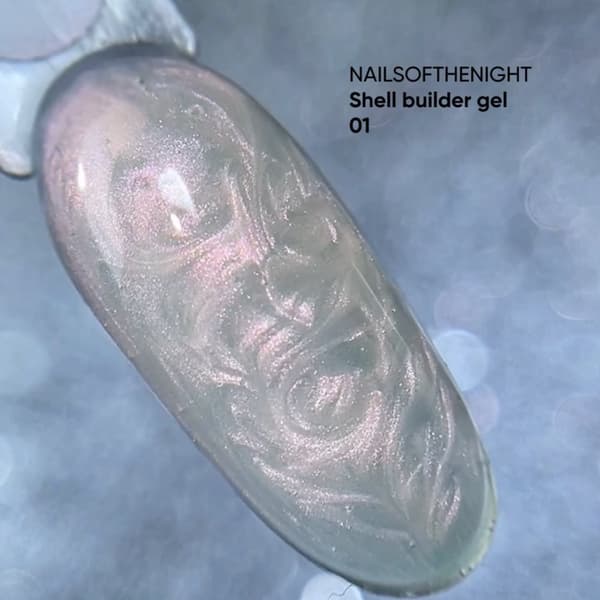 NAILSOFTHENIGHT Shell Builder gel 01 - perlebuildergel, 15 g