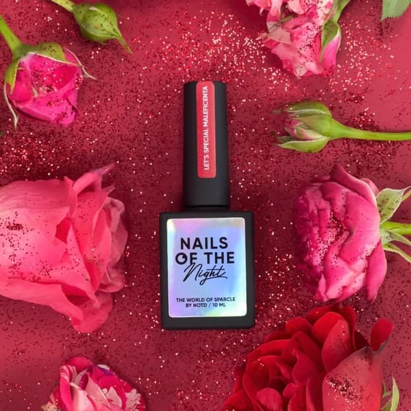 NAILSOFTHENIGHT Let's special Maleficenta - hybrid neglelak med reflekterende partikler, 10 ml