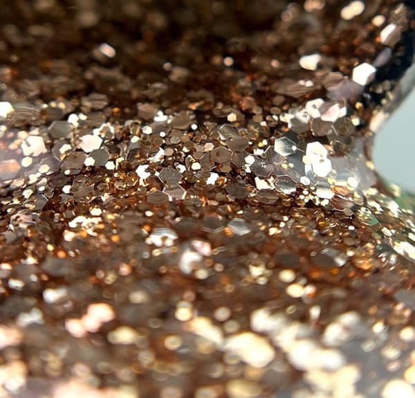 NAILSOFTHENIGHT Glitter gel 02 - guld gel til dekorationer med glitter, 5 g