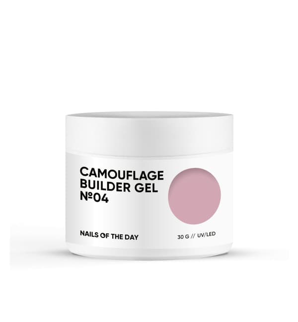 NAILSOFTHEDAY Camouflage gel 04 - nøgen tyk builder gel, 30 g