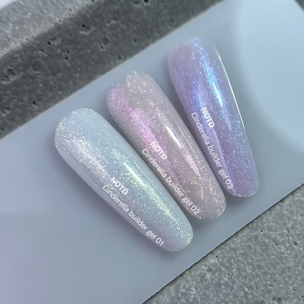 NAILSOFTHEDAY Cinderella bygggelé 03 - lila bygggelé med pärlglans, 15 g