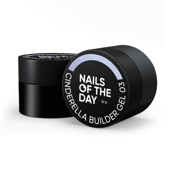 NAILSOFTHEDAY Cinderella bygggelé 03 - lila bygggelé med pärlglans, 15 g