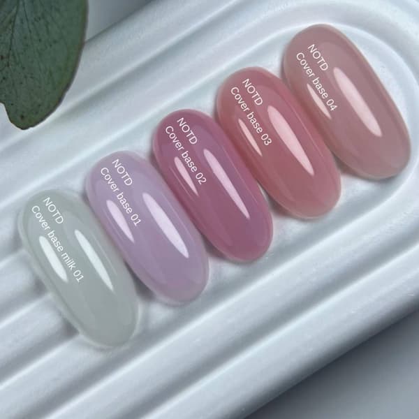 NAILSOFTHEDAY Täckbas NYHET 03 - halvtransparent delikat persikohybridbas, 10 ml
