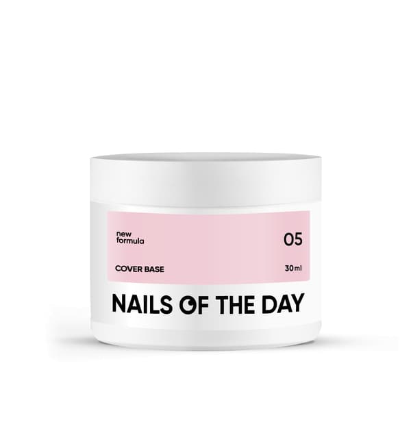 NAILSOFTHEDAY Cover base NEW 05 - semi-transparent cool karamel hybrid base, 30 ml