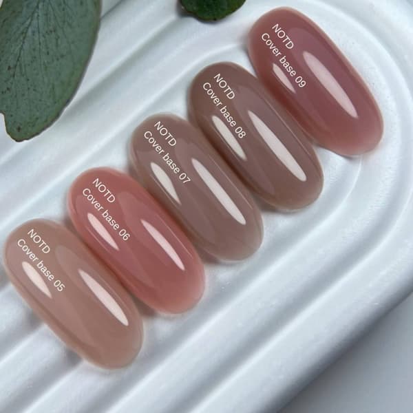 NAILSOFTHEDAY Täckbotten NYHET 09 - halvtransparent nakenbas, 30 ml