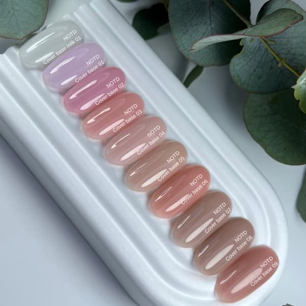 NAILSOFTHEDAY Täckbotten NYHET 09 - halvtransparent nakenbas, 30 ml