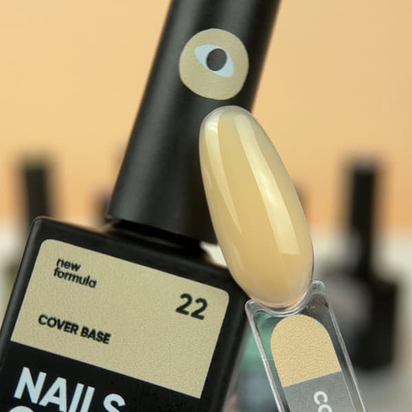NAILSOFTHEDAY Täckbas NYHET 22 - halvtransparent aprikoshybridbas, 10 ml
