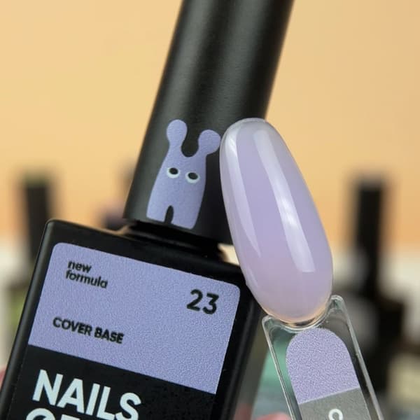 NAILSOFTHEDAY Cover base NY 23 - semi-transparent lilla hybrid base, 10 ml