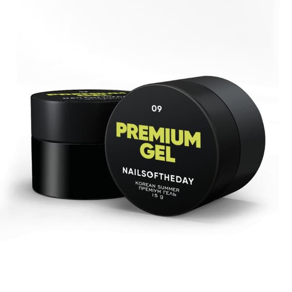 NAILSOFTHEDAY Premium gel 09 - ljus lemon builder gel, 15 ml