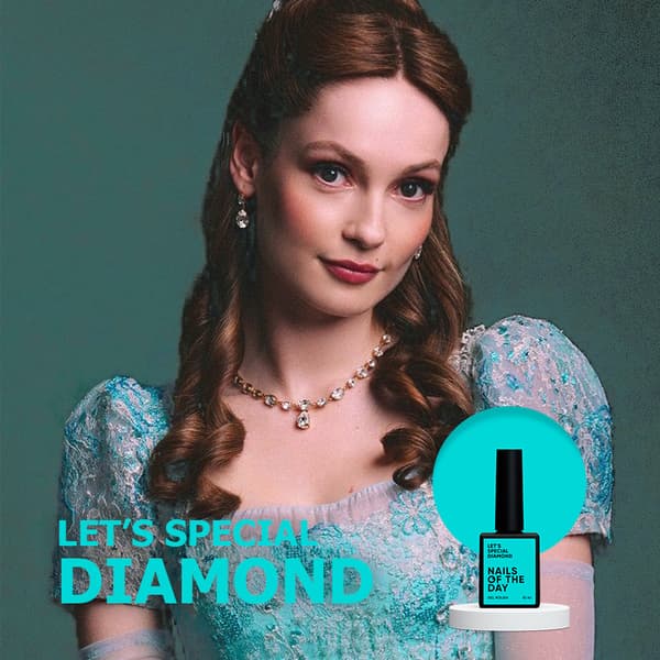 NAILSOFTHEDAY Let's special Diamond - taivaansininen hybridilakka, 10 ml