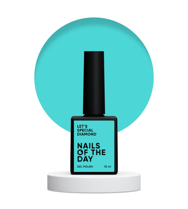 NAILSOFTHEDAY Let's special Diamond - taivaansininen hybridilakka, 10 ml