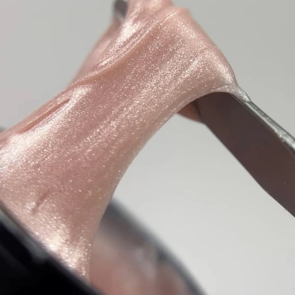 NAILSOFTHEDAY Polygel shimmer 07 - rosa nude akryl gel med glitter, 30 g