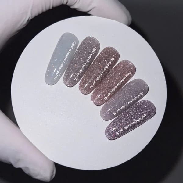 NAILSOFTHEDAY Opal reflekterende Builder gel 06 - lavendel builder gel med opal glans og reflekterende partikler, 15 g