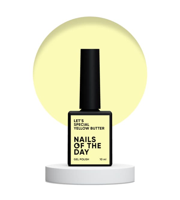 NAILSOFTHEDAY Let's special Yellow butter - pastelgul hybrid neglelak, 10 ml