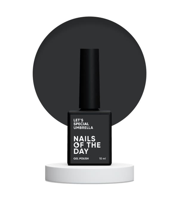 NAILSOFTHEDAY Let's special Umbrella - tumma grafiittihybridilakka, 10 ml