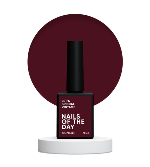 NAILSOFTHEDAY Let's special Vintage - klassisk bordeaux hybrid neglelak, 10 ml