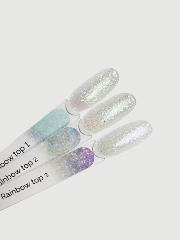 TOUCH Rainbow top 02 - hybrid top med blå yucca kronblad, 13 ml