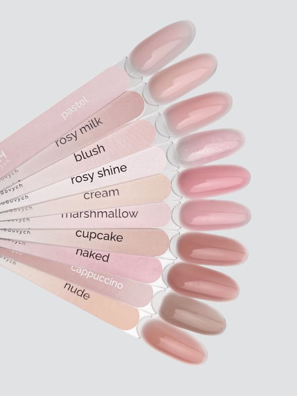 TOUCH Cover bas Blush - naken semi-transparent hybrid bas, 13 ml