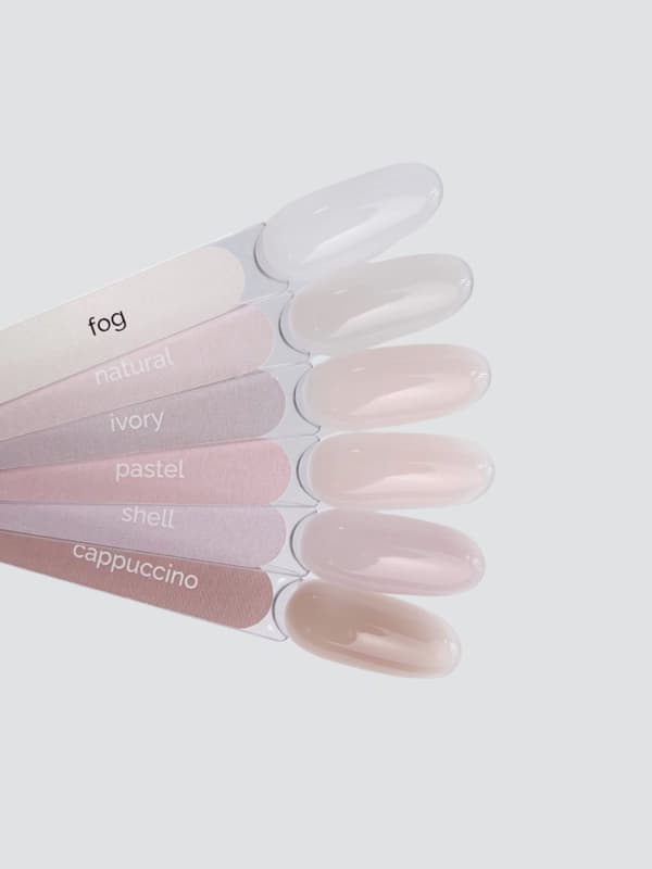 TOUCH Cover base Ivory - hvid-beige semi-transparent hybrid base, 13 ml