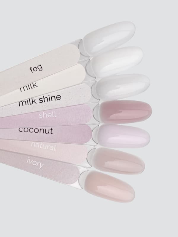 TOUCH Cover base Ivory - hvid-beige semi-transparent hybrid base, 13 ml