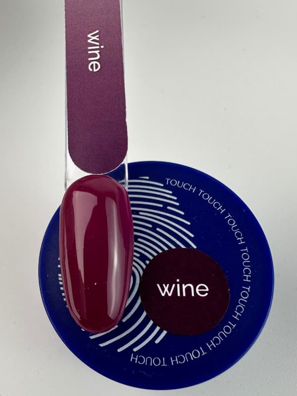 TOUCH Täckbotten Vin - vinröd byggbotten, 15 ml
