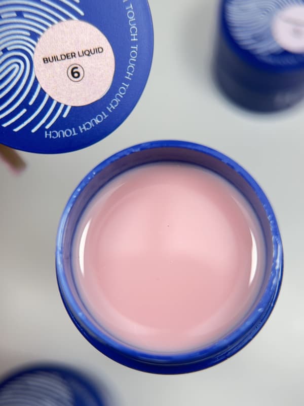TOUCH Builder liquid 06 - persikanvärinen vahva geeli nestemäisellä koostumuksella, 15 ml