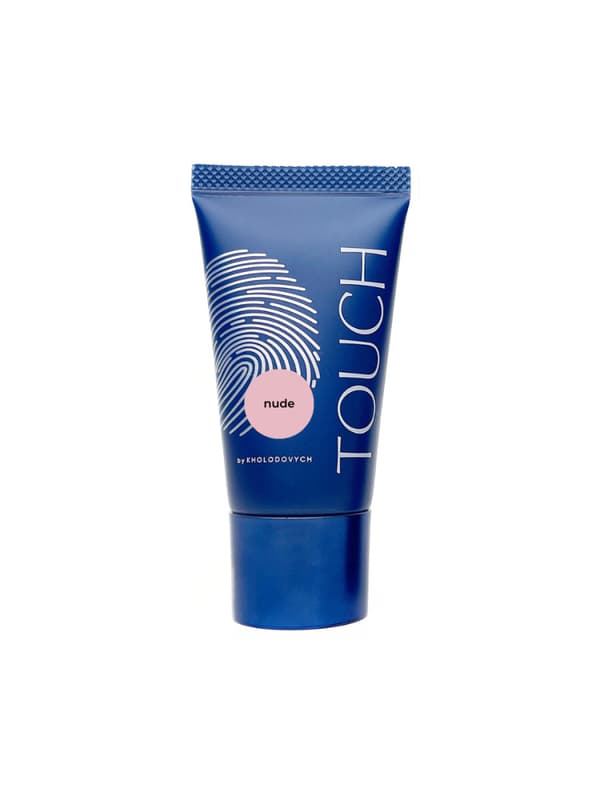TOUCH Polygel Nude - gennemsigtig pink akryl gel i tube, 30 ml