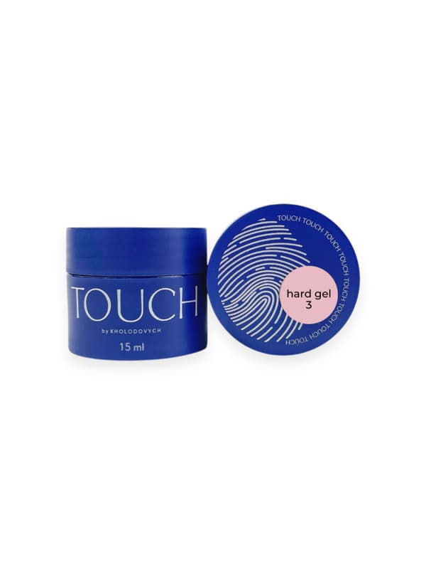 TOUCH Hard gel 03 - pink flydende builder gel, 15 ml