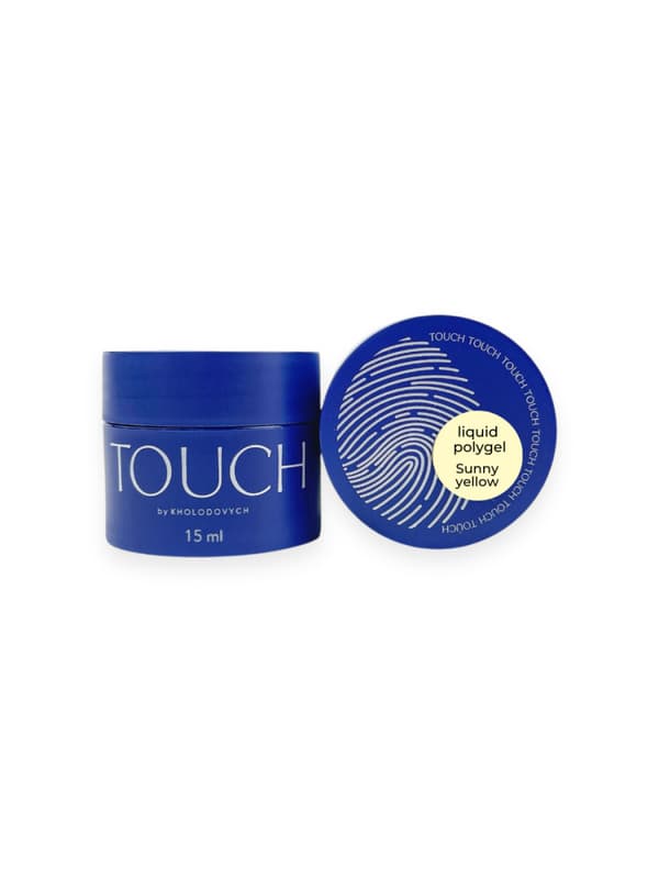 TOUCH Neon Liquid polygel Auringonkeltainen - maidonkeltainen nestemäinen akryyligeeli, 15 ml