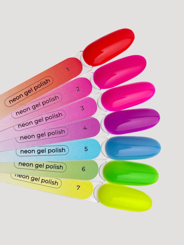 TOUCH Neon gel polish 05 - blå neon hybrid lak, 9 ml