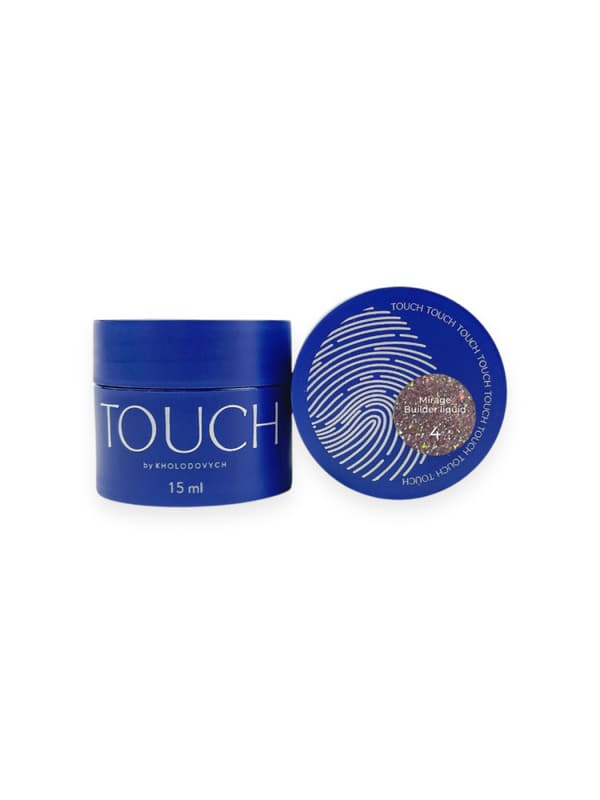 TOUCH Mirage builder liquid 04 - reflekterande beige gel med flytande konsistens, 15 ml