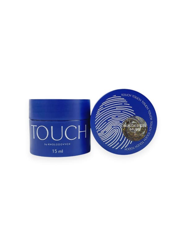 TOUCH Muse rakennusgeeli 01 - kultaa heijastava rakennusgeeli yucca-terälehdillä, 15 ml