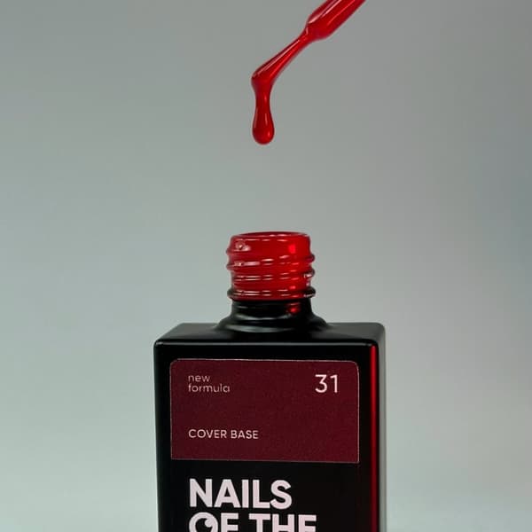 NAILSOFTHEDAY Cover base NY 31 - rød hybrid base, 10 ml