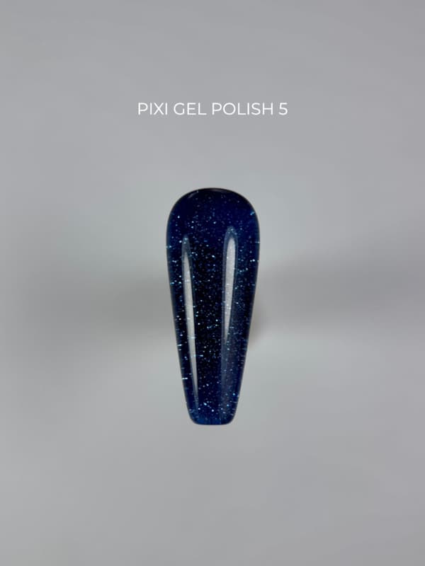 TOUCH Pixi gellack 05 - blå glitter hybridlack, 9 ml