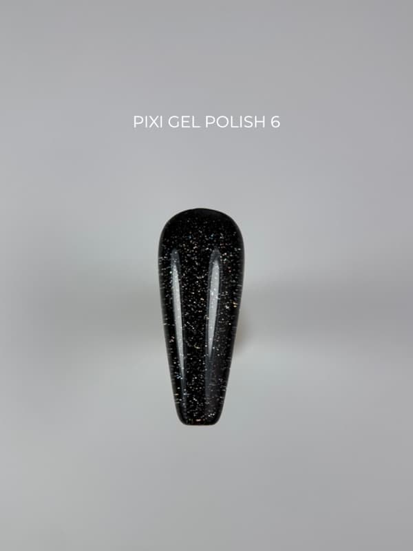 TOUCH Pixi gel polish 06 - sort glitter hybrid lak, 9 ml